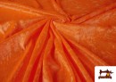 Tissu en Velours Économique couleur Naranja flúor