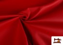 Tissu Serge en Coton 100% couleur Rouge