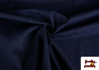 Acheter en ligne Tissu Jean Uni Denim couleur Bleu Marine