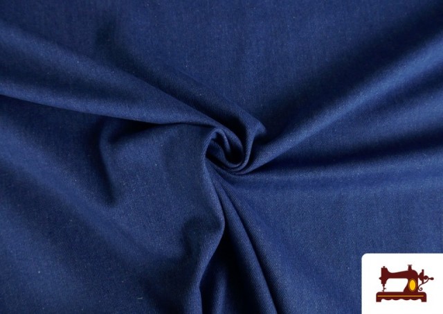 copy of Tissu Texan Brodé avec Fleurs couleur Bleu