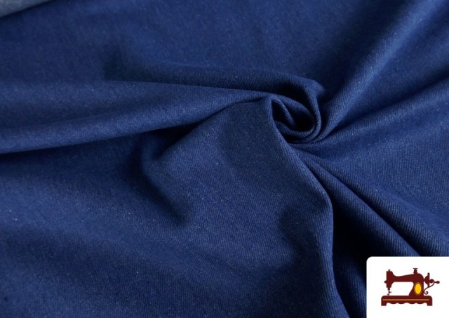 copy of Tissu Texan Brodé avec Fleurs couleur Bleu