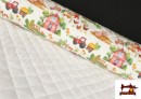 Tissu Matelassé en Coton Ferme Enfantine