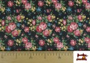 Vente en ligne de copy of Tissu en Popeline avec Imprimé Floral Classique Orange