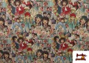 Acheter Tissu Gobelin Tissé Motifs Anime