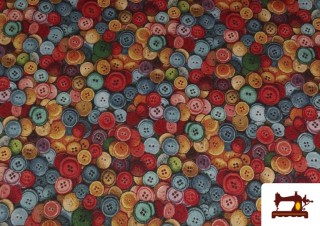Tissu Gobelin Tissé Motifs Boutons