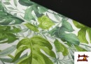 Tissu Tropicale Verte