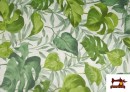 Acheter Tissu Tropicale Verte