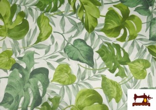 Acheter Tissu Tropicale Verte