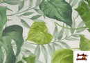 Vente de copy of Tissu en Canvas Tropical Vert