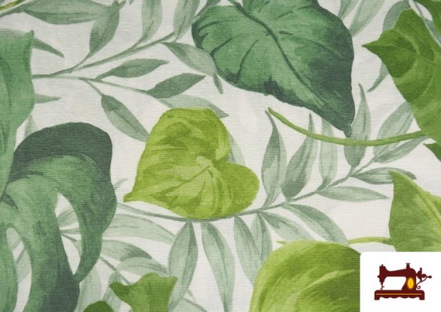 Vente de Tissu Tropicale Verte