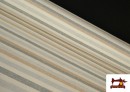 Tissu Loneta Panama Rayures couleur Beige