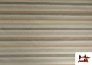 Acheter Tissu Loneta Panama Rayures couleur Beige