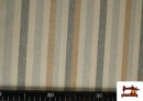 Vente en ligne de Tissu Loneta Panama Rayures couleur Beige