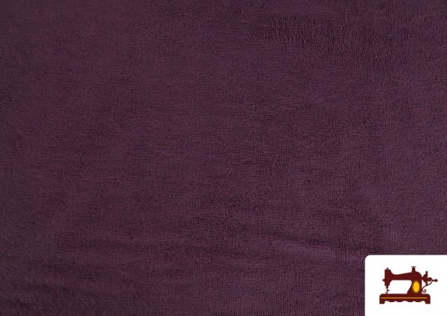 Acheter Tissu Éponge en Bambou de Couleurs Pastel couleur Mauve noire