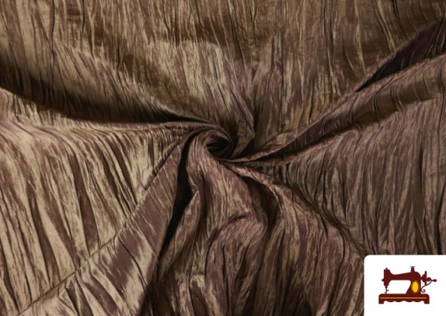 Vente de copy of Tissu en Soie Naturel Shantung avec Imprimé Jaune couleur Bronzé