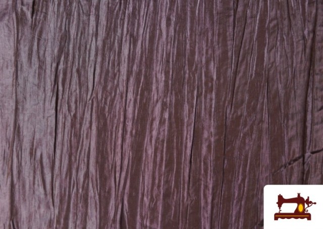 copy of Tissu en Soie Naturel Shantung avec Imprimé Jaune couleur Mauve