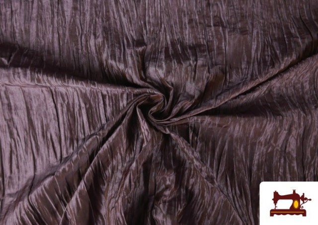 copy of Tissu en Soie Naturel Shantung avec Imprimé Jaune couleur Mauve