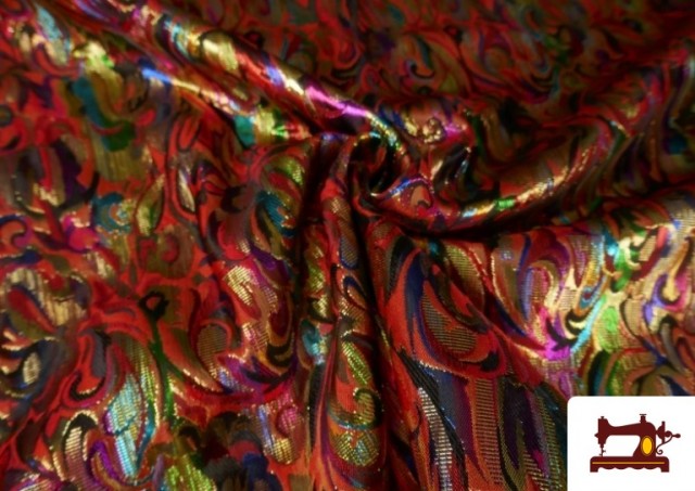 Vente en ligne de Tissu en Jacquard Métalisé Multicolore