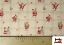Acheter en ligne copy of Tissu en Coton Imprimé avec Boules de Noël Gris