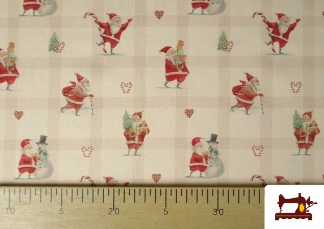 Acheter en ligne copy of Tissu en Coton Imprimé avec Boules de Noël Gris