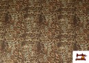 Vente de Tissu Loneta Imprimé Léopard Marron