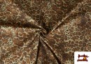 Vente en ligne de Tissu Loneta Imprimé Léopard Marron