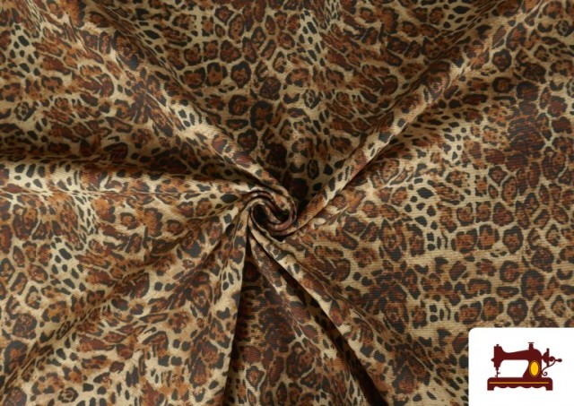 Vente en ligne de copy of Tissu en Canvas Imprimé Léopard Marron