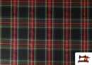 Vente de Tissu Viella Imprimé Carreaux Classiques Rouge et Noir