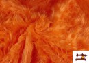 Vente en ligne de Tissu à Poil Long de Couleurs couleur Naranja flúor