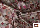 Acheter en ligne copy of Tissu Rouge à Pois Noirs couleur Rosé