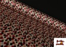 copy of Tissu Rouge à Pois Noirs couleur Rouge