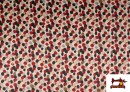 Acheter copy of Tissu Rouge à Pois Noirs couleur Rouge