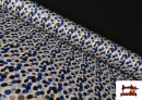 copy of Tissu Rouge à Pois Noirs couleur Bleu