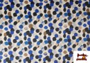 Acheter copy of Tissu Rouge à Pois Noirs couleur Bleu