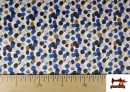 Vente de copy of Tissu Rouge à Pois Noirs couleur Bleu