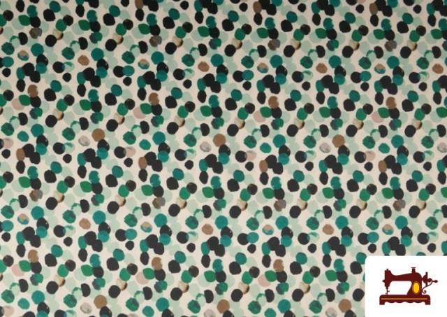 Vente en ligne de copy of Tissu Rouge à Pois Noirs couleur Vert