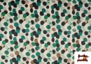 copy of Tissu Rouge à Pois Noirs couleur Vert