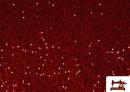 Vente de copy of Tissu avec Paillettes pour Vêtements couleur Rouge