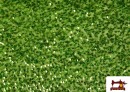 Tissu Jersey Velours Martelé avec Sequins couleur Vert