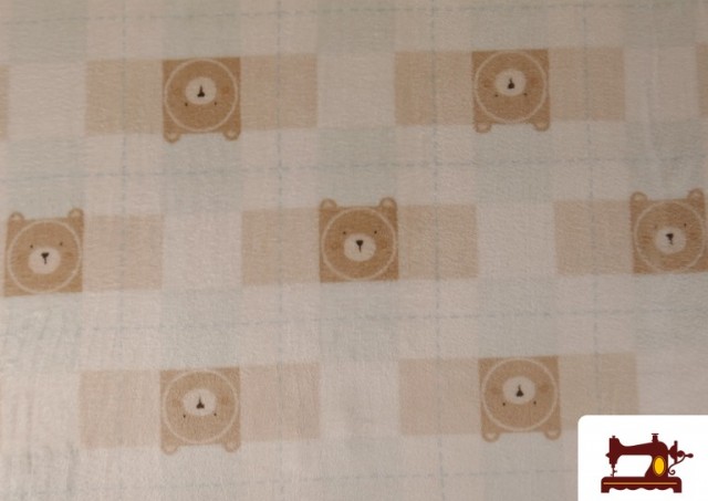 Vente de Tissu Coraline Polaire Douce Oursons