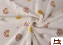 Acheter en ligne Tissu Coraline Polaire Douce Arc-en-ciel