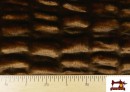 Vente en ligne de Tissu Poil Mouton Finition Cloqué couleur Brun
