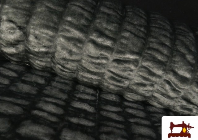 Acheter Tissu Poil Mouton Finition Cloqué couleur Gris