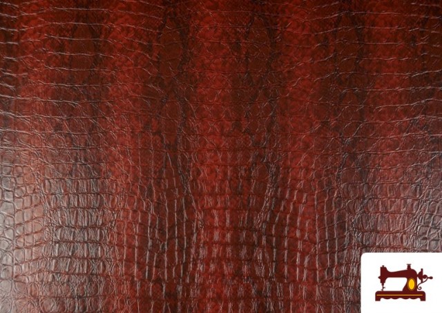 Vente de Tissu en Similicuir Imprimé Animal couleur Tuile