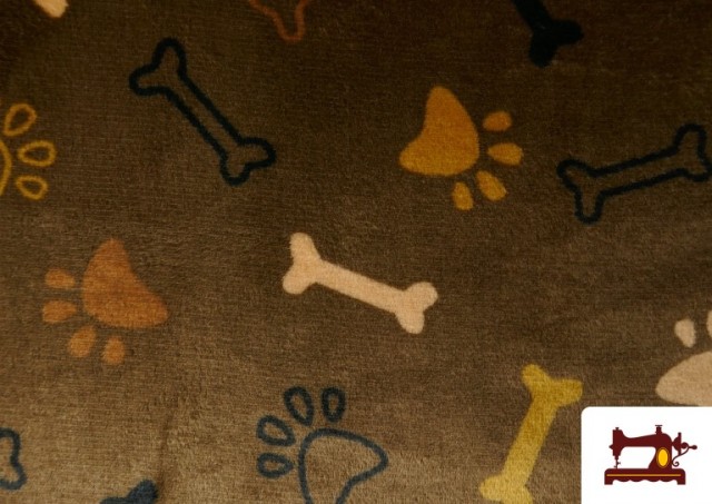 Acheter en ligne copy of Tissu en Coraline Polaire Douce avec Imprimé Léopard