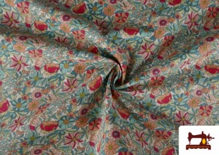 Vente en ligne de Tissu Tissu en Coton à Fleurs Multicolores