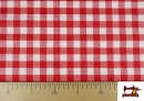 Acheter copy of Tissu Antitaches à Carreaux Classiques Rouges pour Linge de Table couleur Rouge