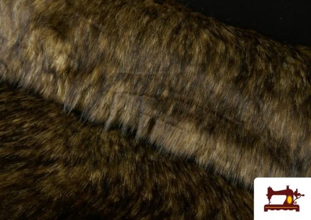 copy of Tissu à Poil Long Rustique pour Costume Viking et Médiéval couleur Brun