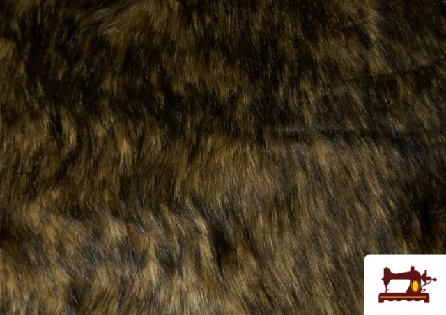 copy of Tissu à Poil Long Rustique pour Costume Viking et Médiéval couleur Brun