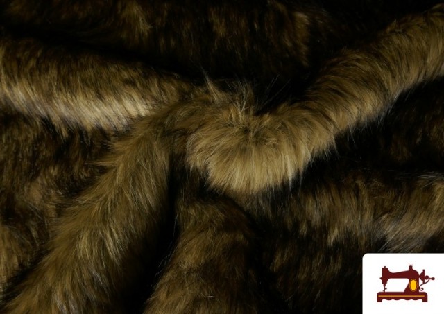 copy of Tissu à Poil Long Rustique pour Costume Viking et Médiéval couleur Brun